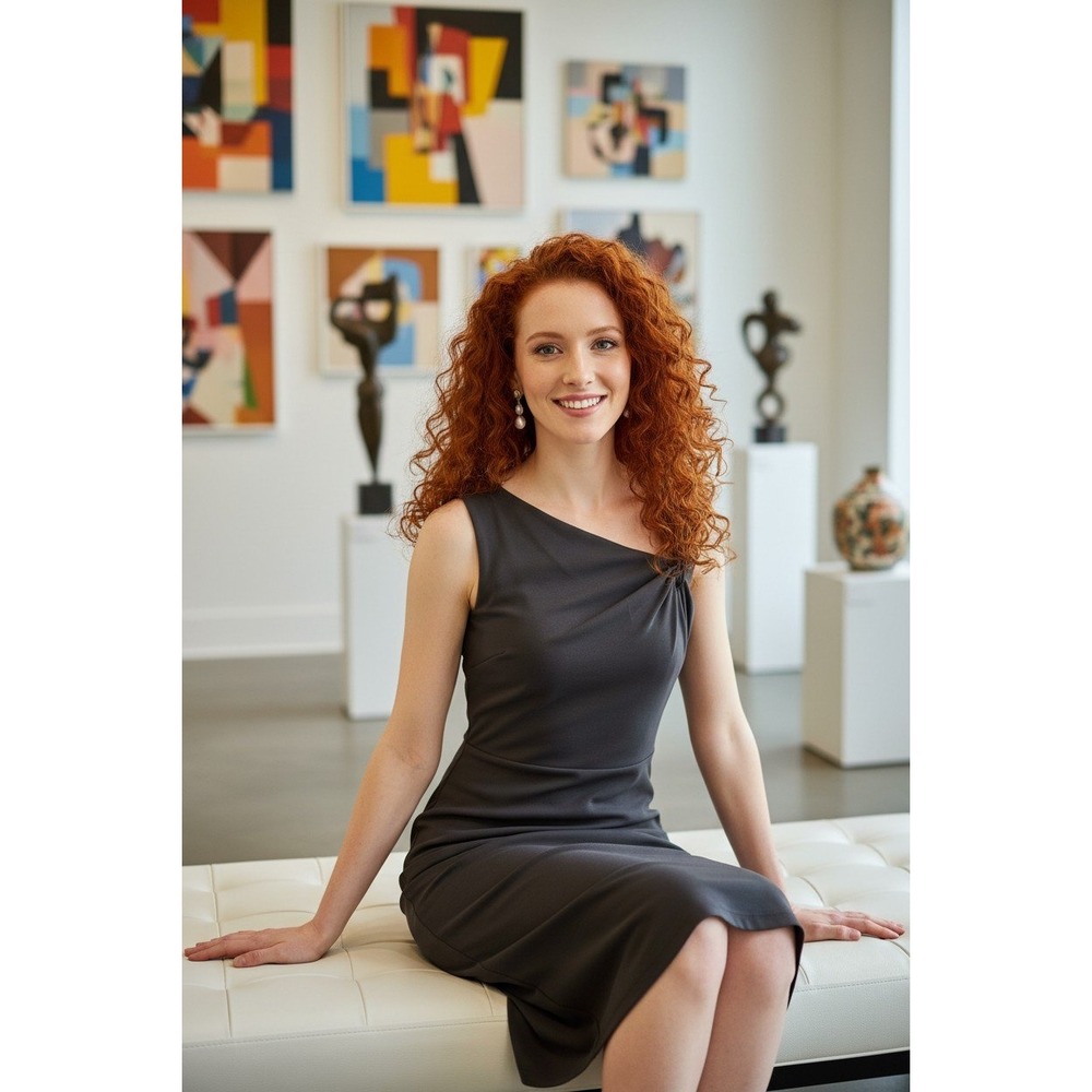 David Meister Black Asymmetrical Knot Sheath Dress Size 2 Cocktail Minimalist